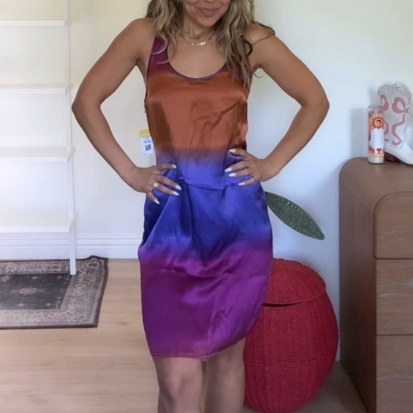 Plenty by Tracey Reese 100% Silk Gradient Dress - Picture 5 of 5